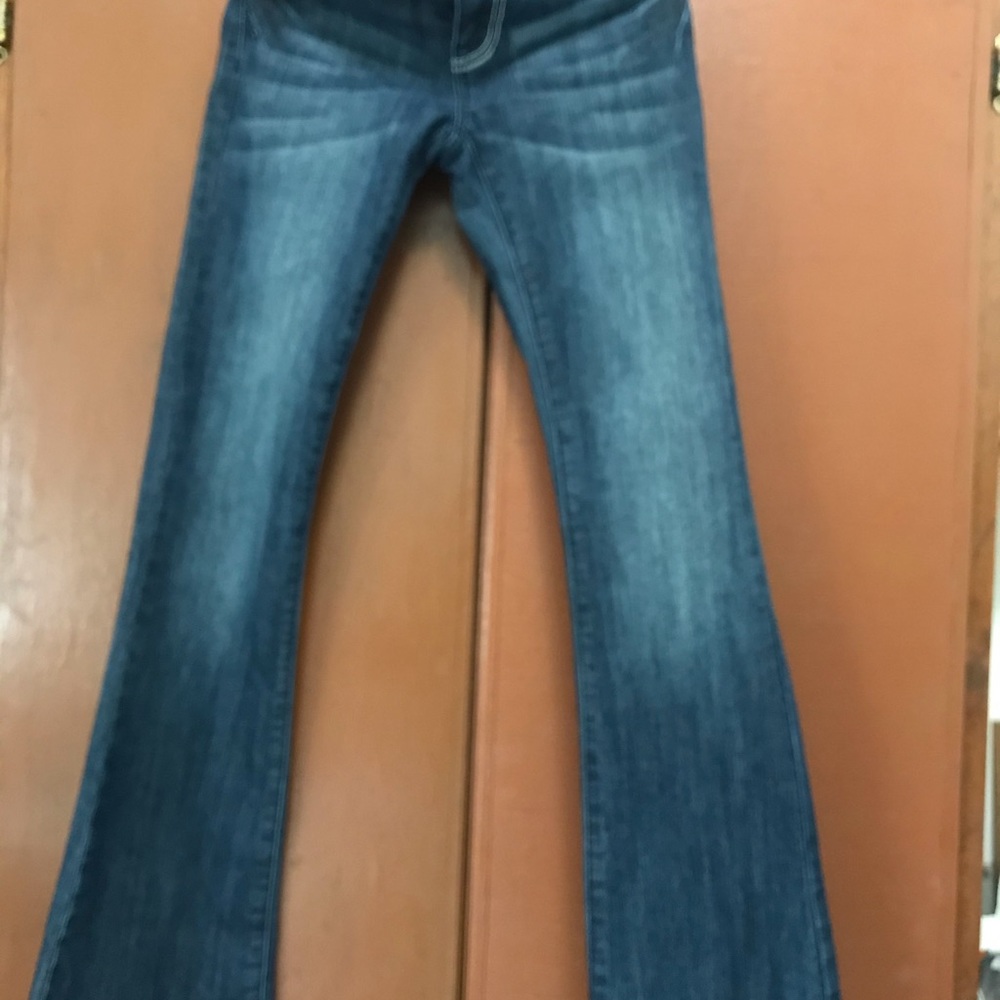 NWT Earl Jean Boot Cut flap pocket embellished